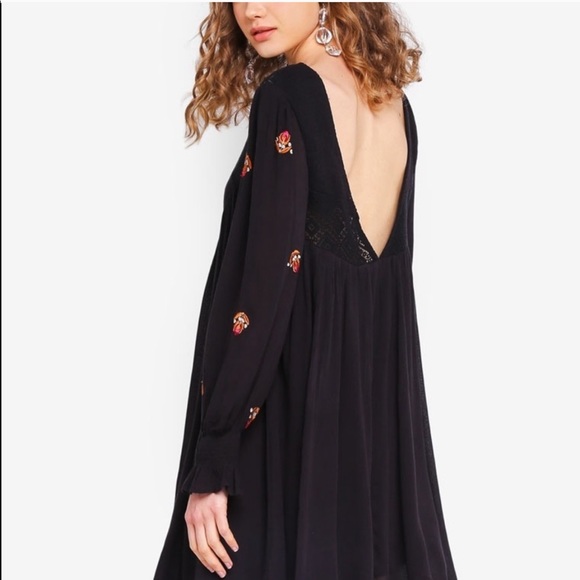 NWT Free People Mohave Floral Embroidered Dress - Picture 5 of 10